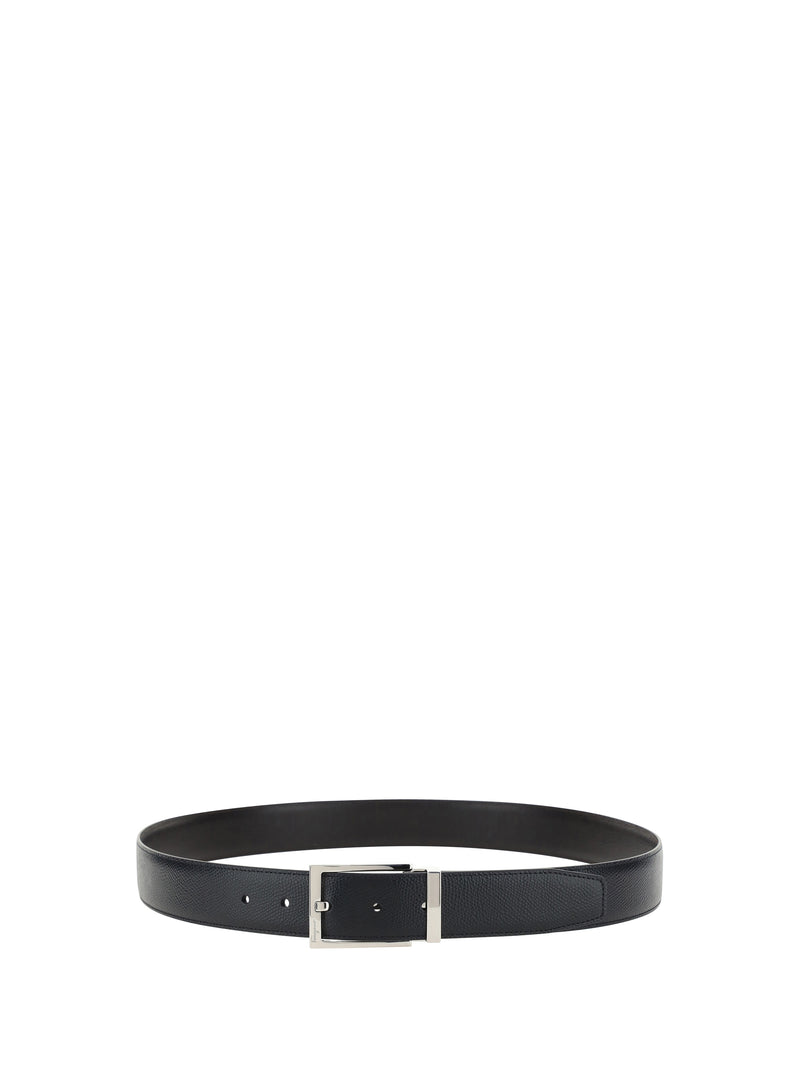 Ferragamo Ferragamo Reversible Leather Belt Nero Hickory - World Class Fashion