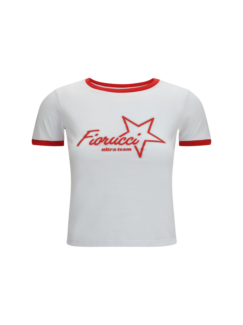 Fiorucci Fiorucci Cotton T-shirt with Logo White - World Class Fashion