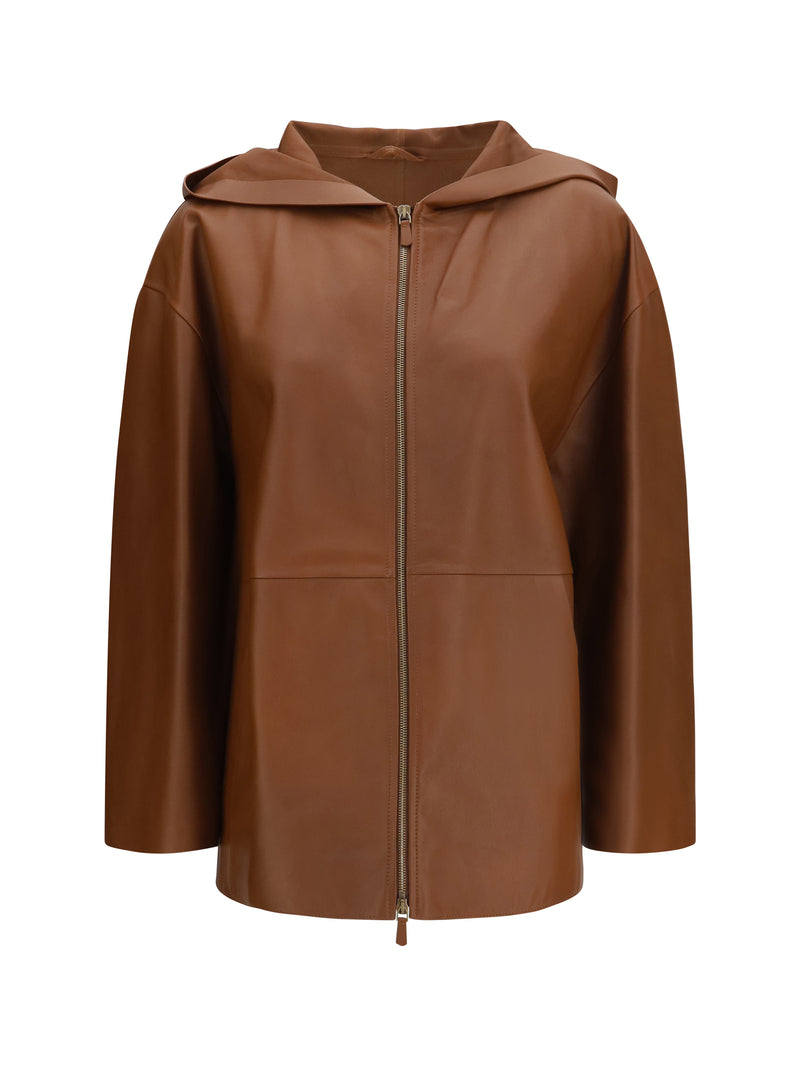 Max Mara Max Mara Cinoso Leather Jacket - World Class Fashion