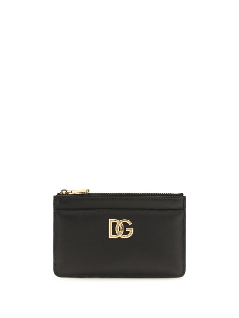 Dolce & Gabbana Dolce & Gabbana Leather Card Holder Nero Women - World Class Fashion