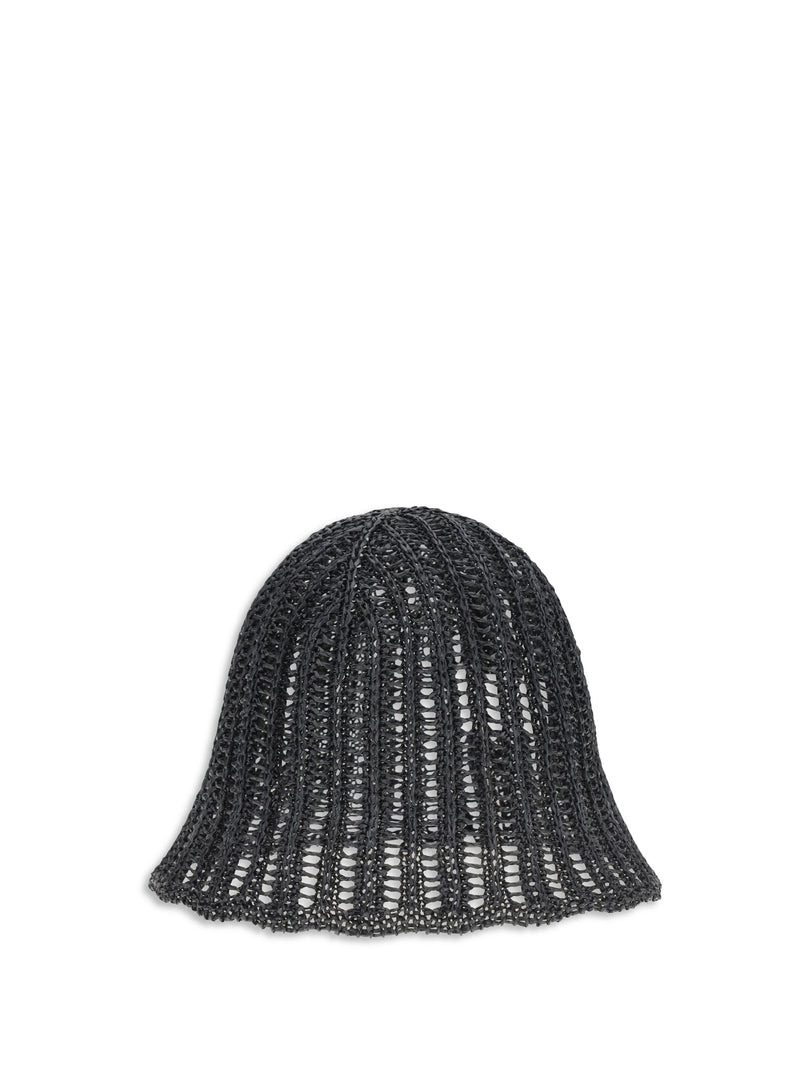Brunello Cucinelli Brunello Cucinelli Techno Raffia Hat Nero - World Class Fashion