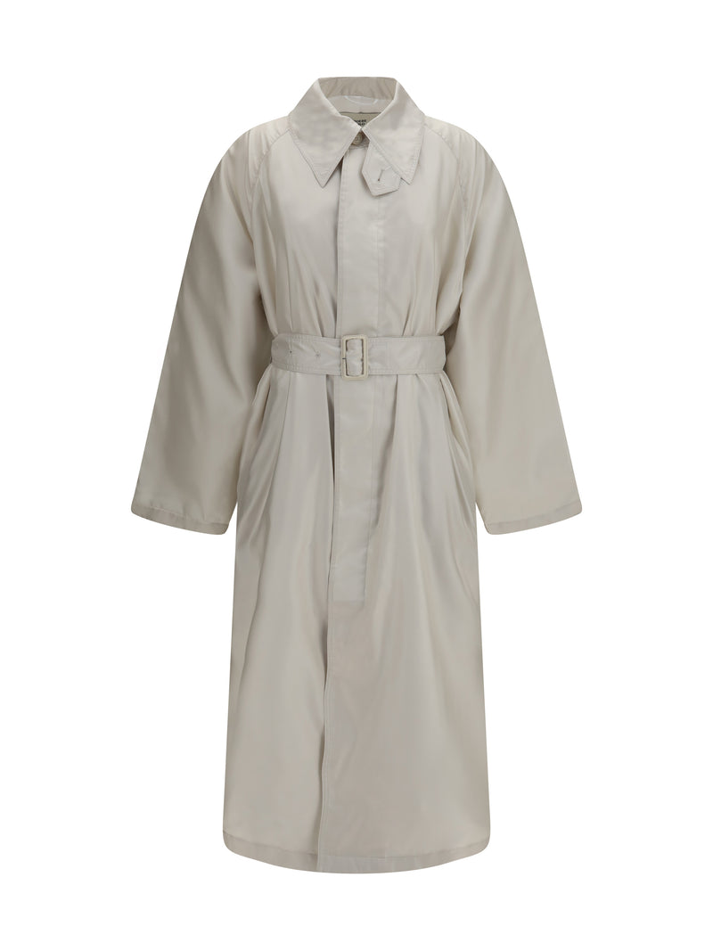 Phoebe Philo Phoebe Philo Belted Cotton Twill Trench Coat Salt - World Class Fashion