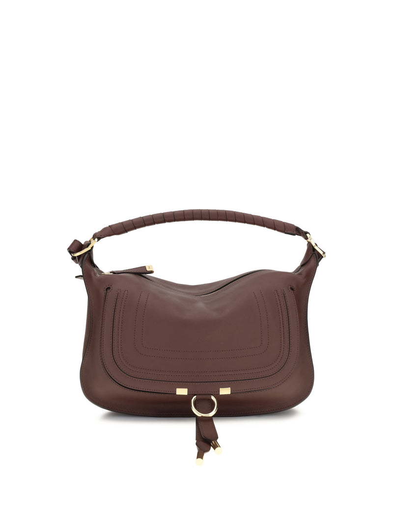 Chloe Chloé Marcie Small Shoulder Bag Dark Velvet - World Class Fashion