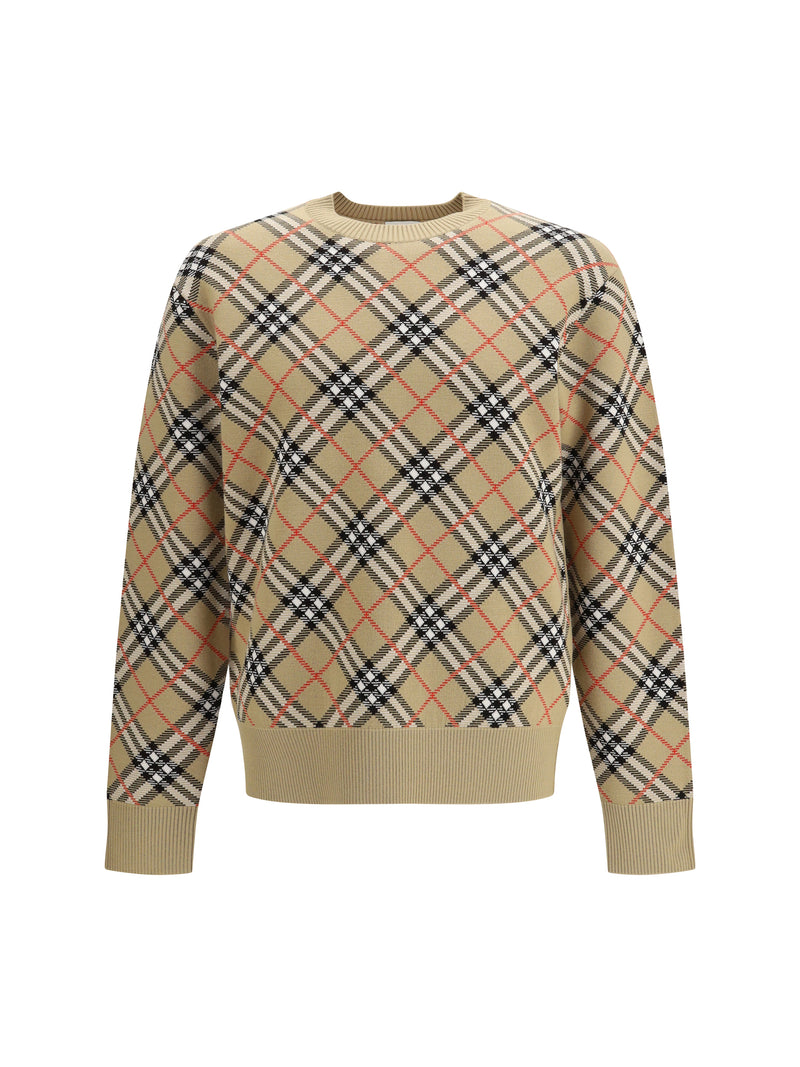 Burberry Burberry Wool Check Sweater Sand IP Check - World Class Fashion