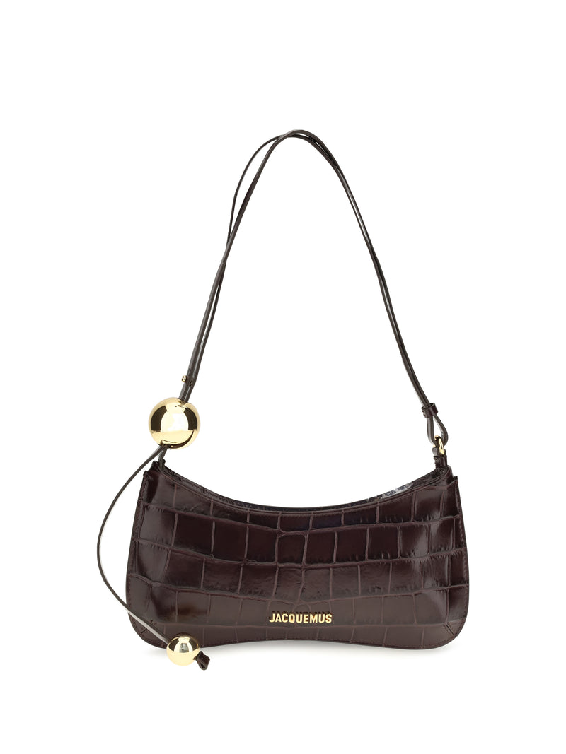 Jacquemus Jacquemus Le Bisou Perle Shoulder Bag Dark Burgundy - World Class Fashion