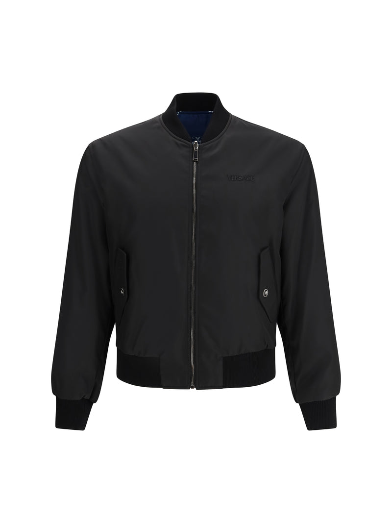 Versace Versace Reversible Jacket Black+Petrol Blue Men - World Class Fashion