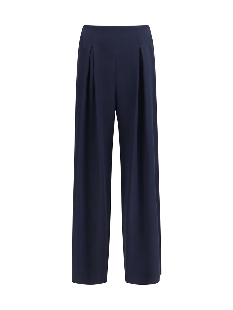 Max Mara Pure Max Mara Pure Palude Wide-leg Pants Blu Marino - World Class Fashion