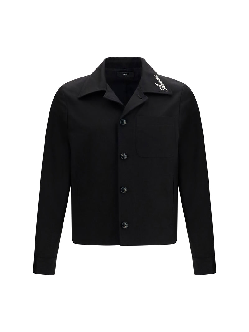 Amiri Amiri Script Collar Jacket Black - World Class Fashion