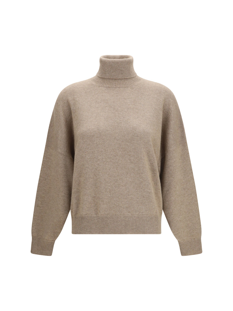 Brunello Cucinelli Brunello Cucinelli Cashmere Turtleneck Sweater Brown - World Class Fashion