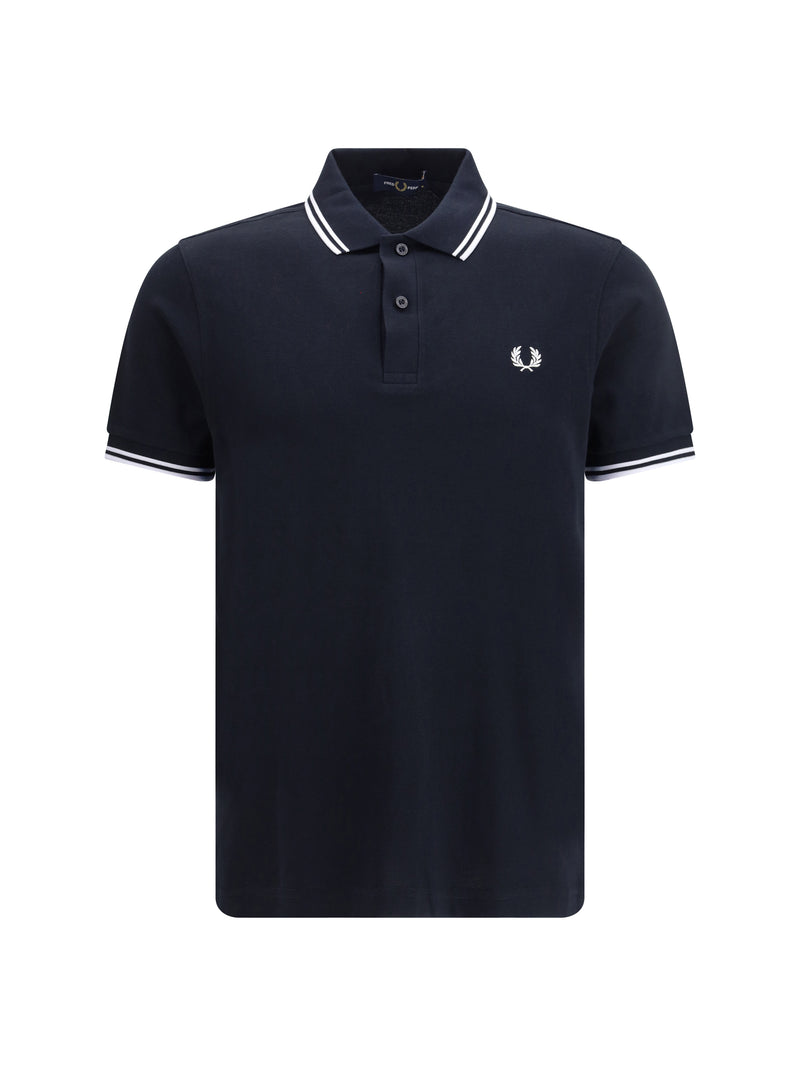 Fred Perry Fred Perry M3600 Cotton Piqué Polo Navy/White - World Class Fashion
