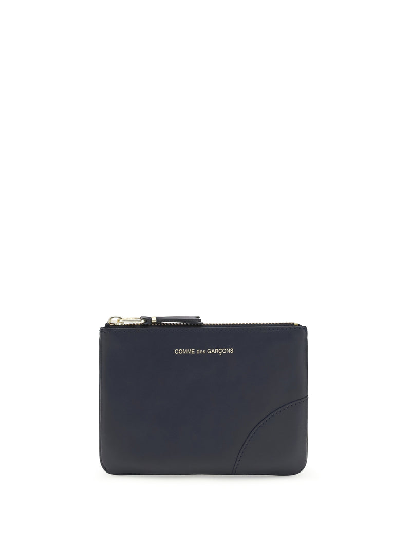 Comme Des Garçons Comme Des Garçons Leather Coin Purse Navy - World Class Fashion