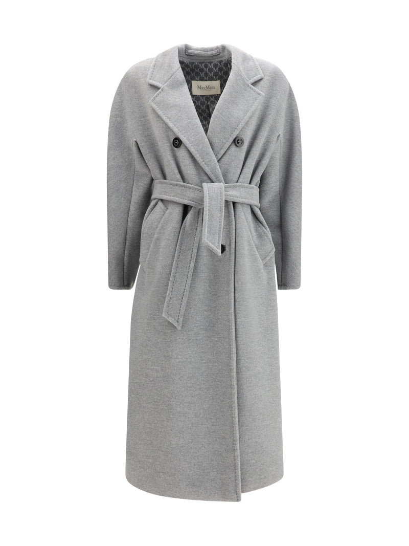 Max Mara Max Mara Madame Coat Grigio Chiaro - World Class Fashion