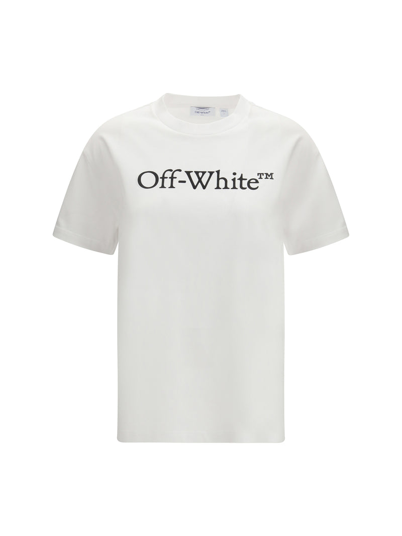 Off-white Off-white Big Logo Bookish T-shirt White-Black - World Class Fashion