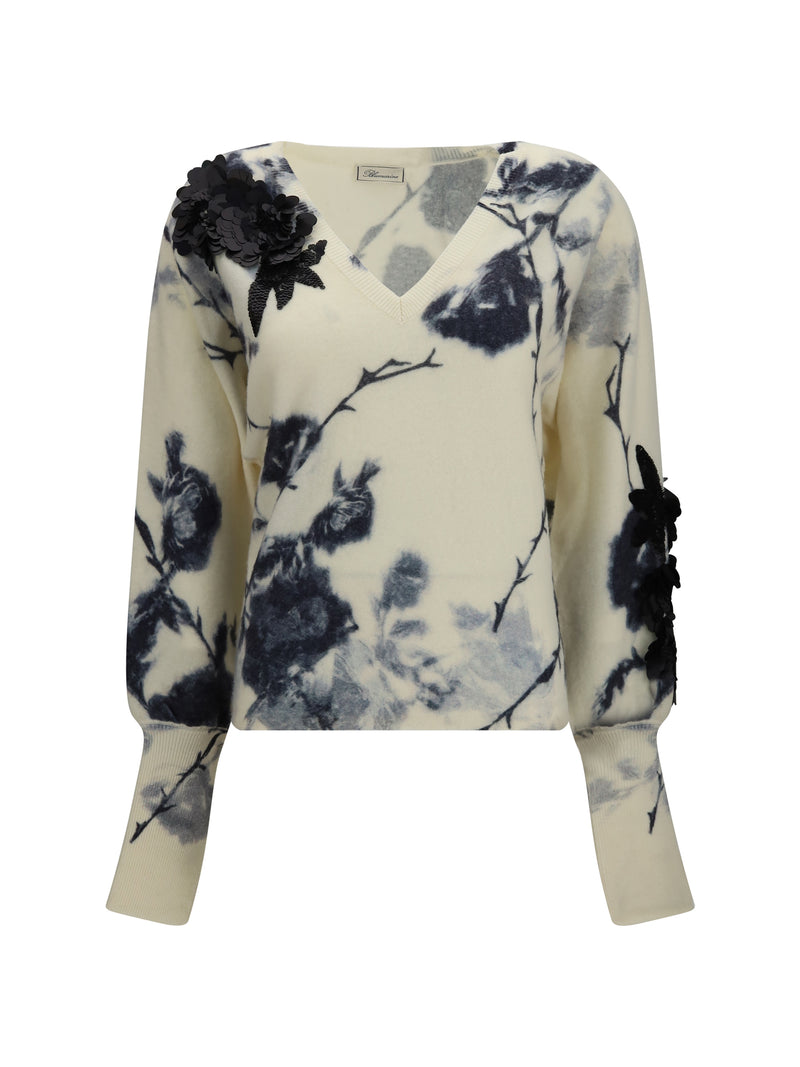 Blumarine Blumarine Wool and Cashmere Sweater Amberlight/Black - World Class Fashion