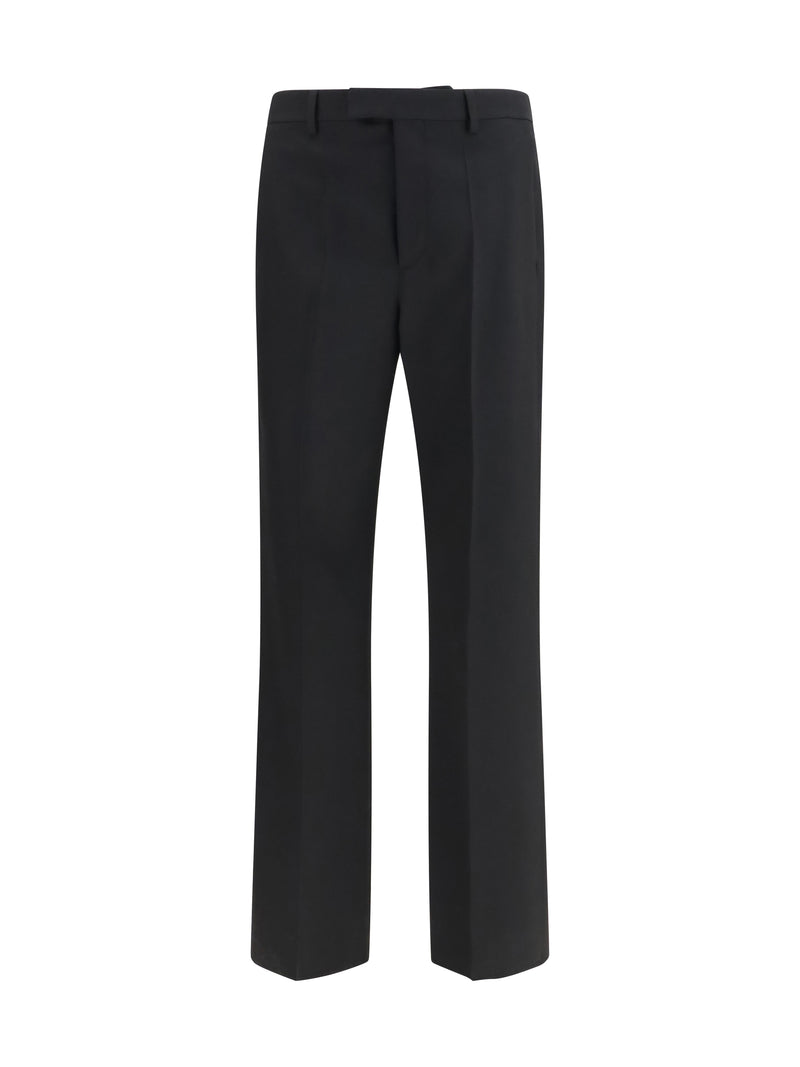 Valentino Valentino Wool Tailored Pants Nero - World Class Fashion