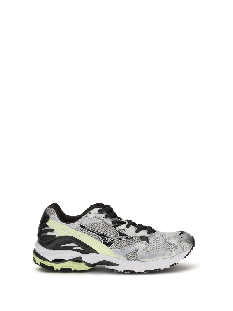 Mizuno Mizuno Wave Rider 10 Sport Sneakers Cloudscape/Black Sand/Grossular Green - World Class Fashion