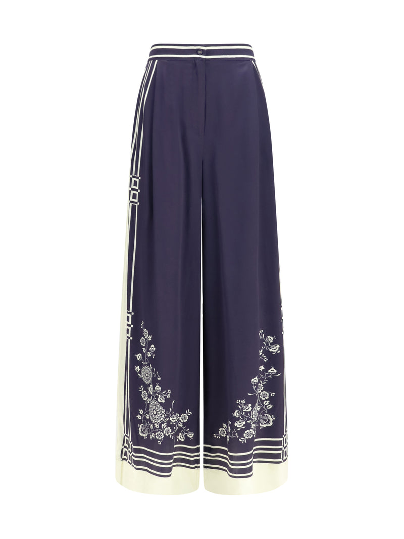 Alemais Alemais Banderra Silk Pants Ink Women - World Class Fashion