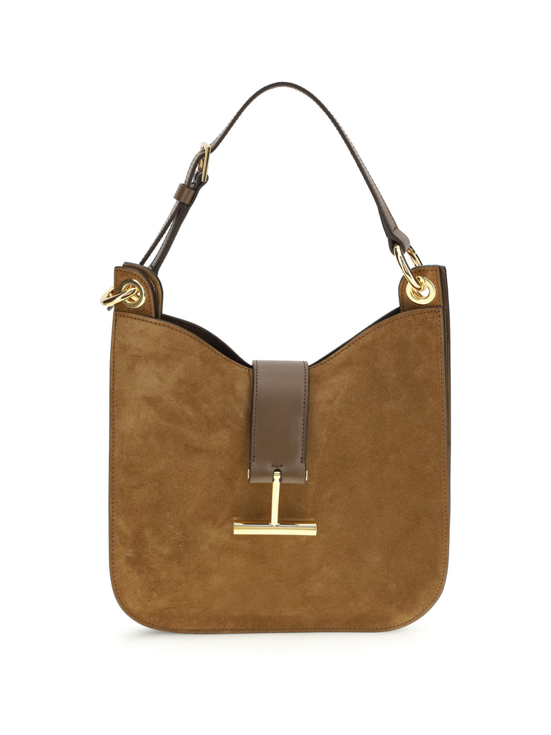 Tom Ford Tom Ford Tara Leather Shoulder Bag Whisky - World Class Fashion