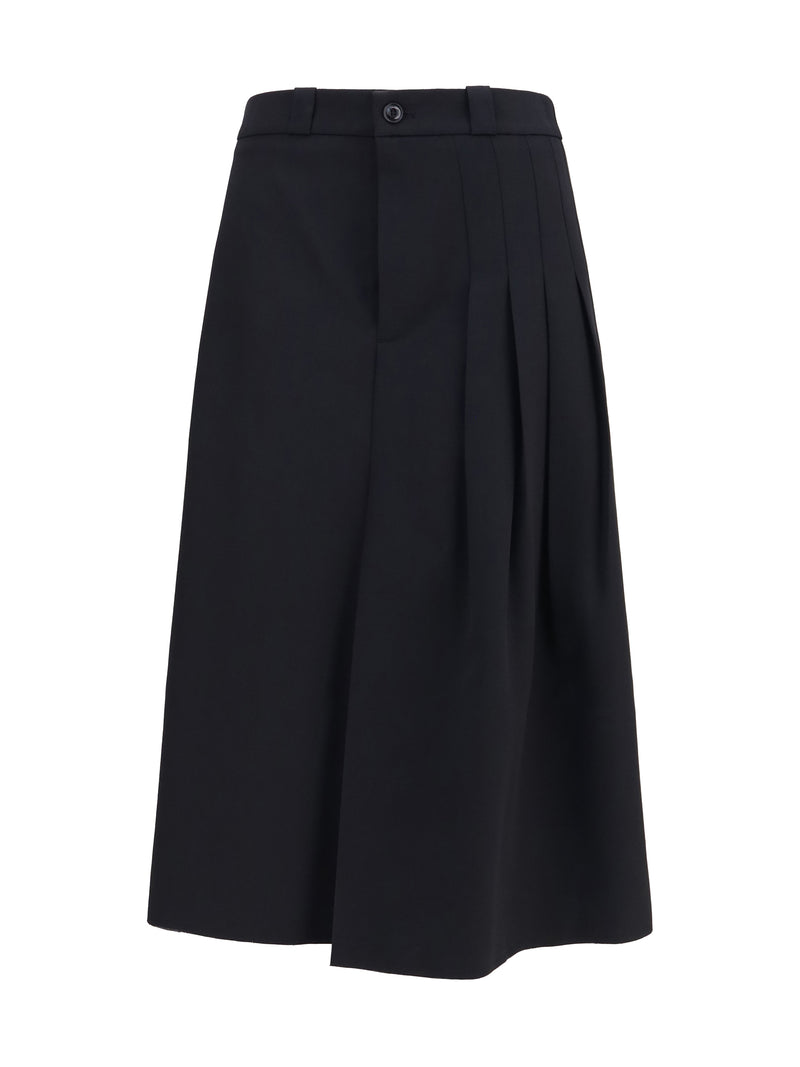 Our Legacy Our Legacy Origami Midi Skirt Coarse Black - World Class Fashion