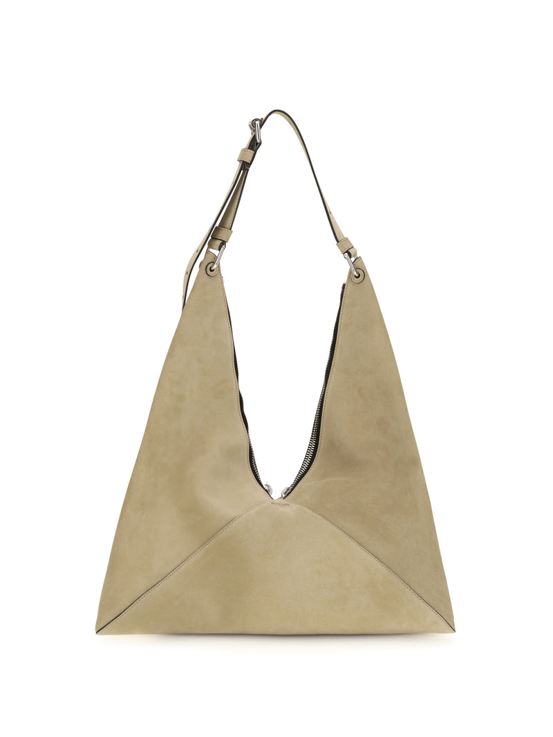 Moschino Moschino Suede Hobo Tote Bag Ecru - World Class Fashion