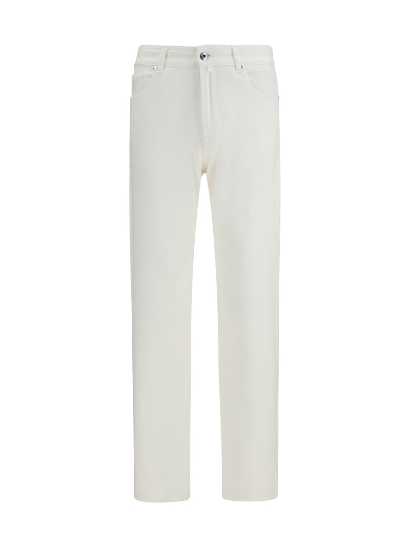 Moorer Moorer Milton-15 Jeans Bianco - World Class Fashion