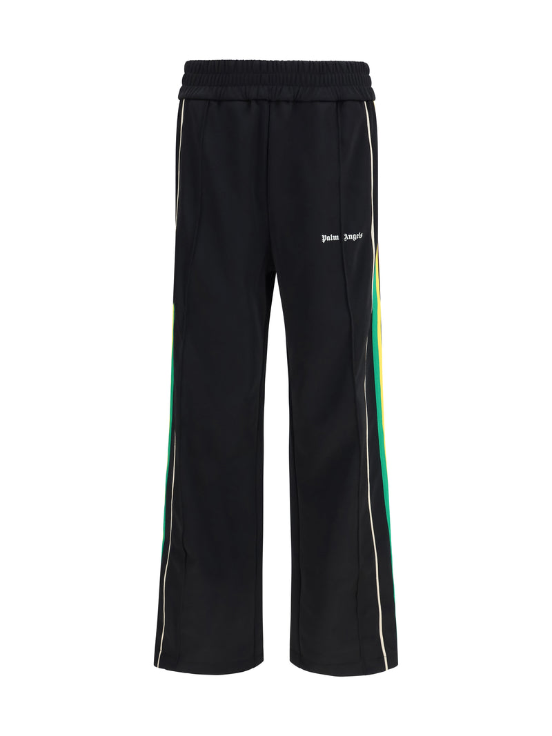 Palm Angels Palm Angels Classic Logo Vintage Track Pants Black Off White - World Class Fashion