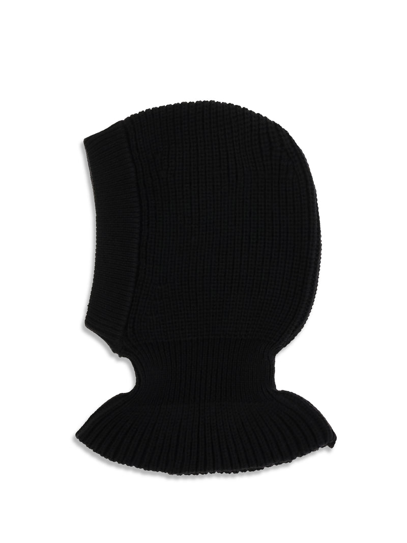 Lemaire Lemaire Ribbed Wool Balaclava Black - World Class Fashion