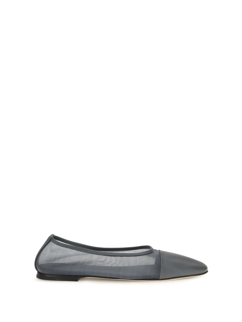Dear Frances Dear Frances Gala Mesh Ballerinas Steel - World Class Fashion