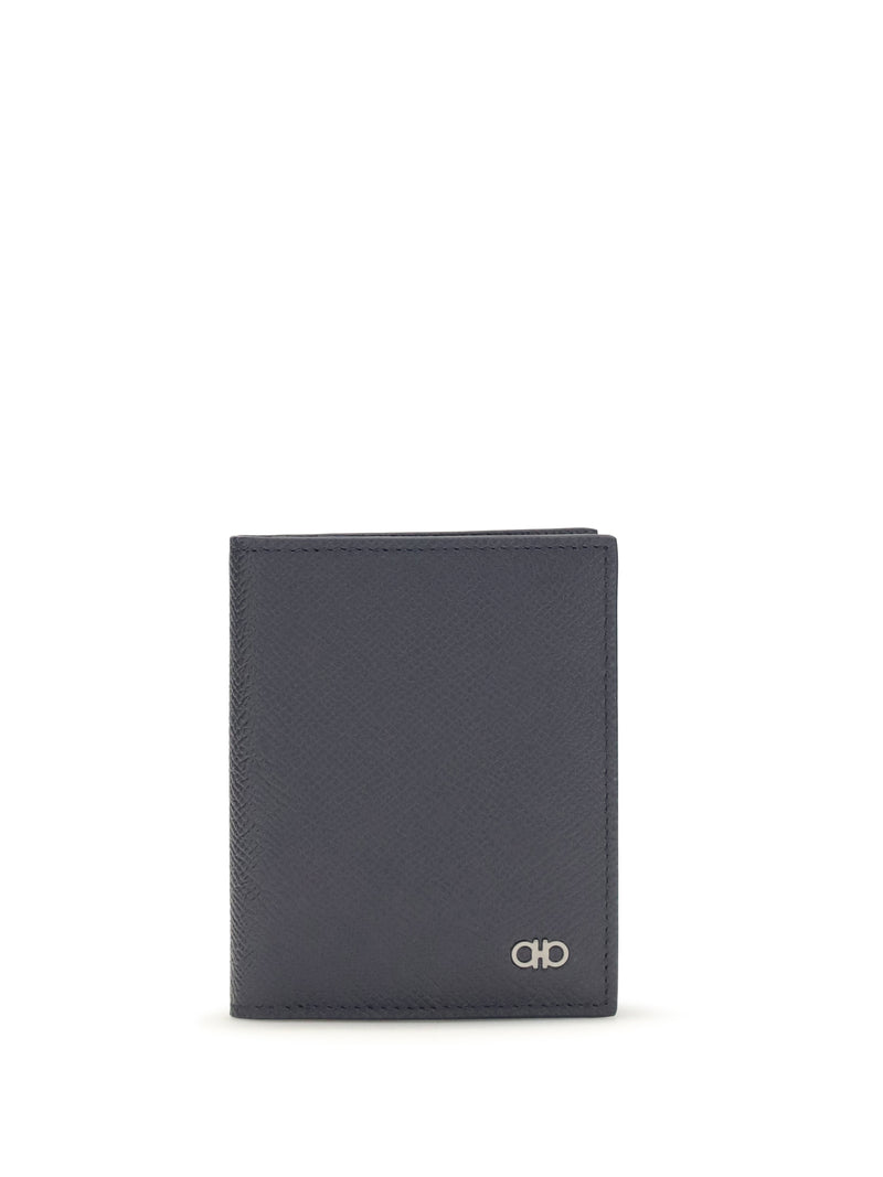 Ferragamo Ferragamo Gancini Card Holder New Navy - World Class Fashion