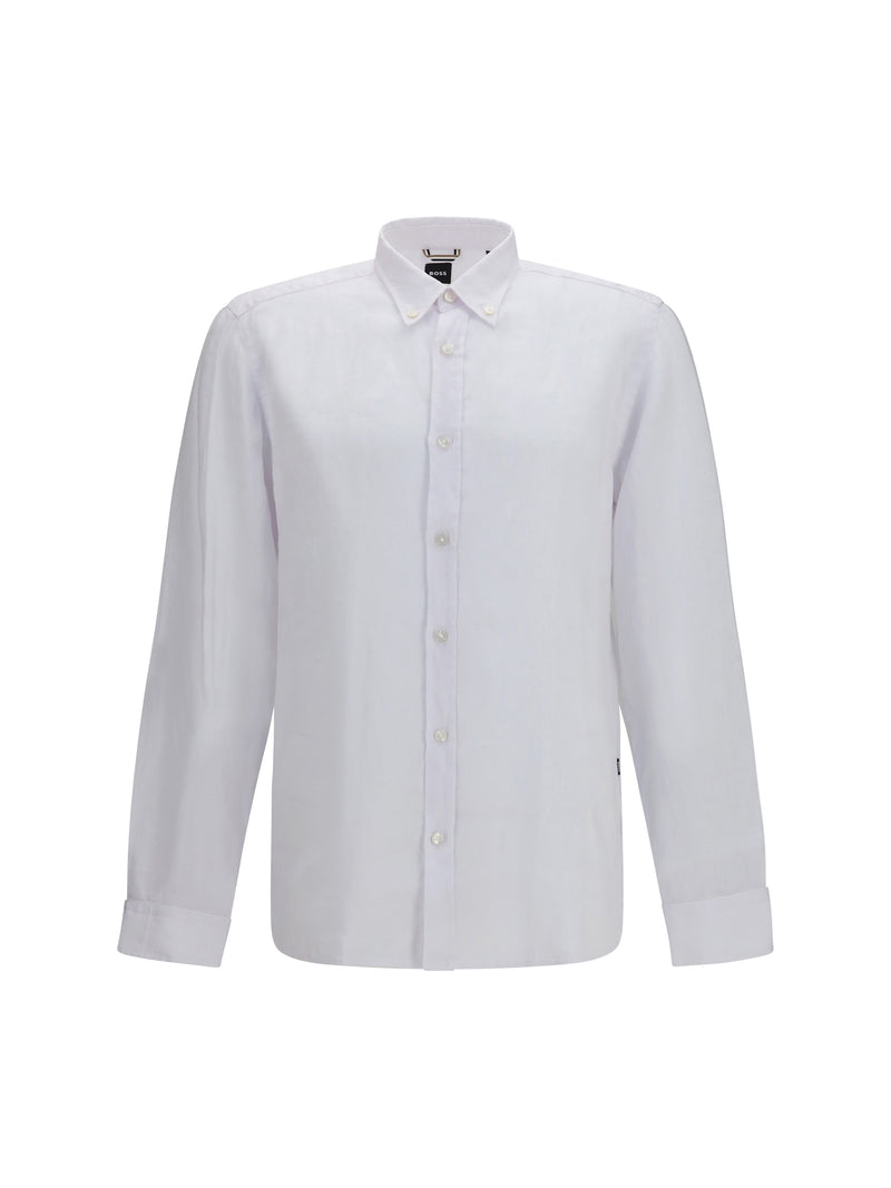 Hugo Boss Black Hugo Boss Black Regular-fit Linen Shirt - World Class Fashion