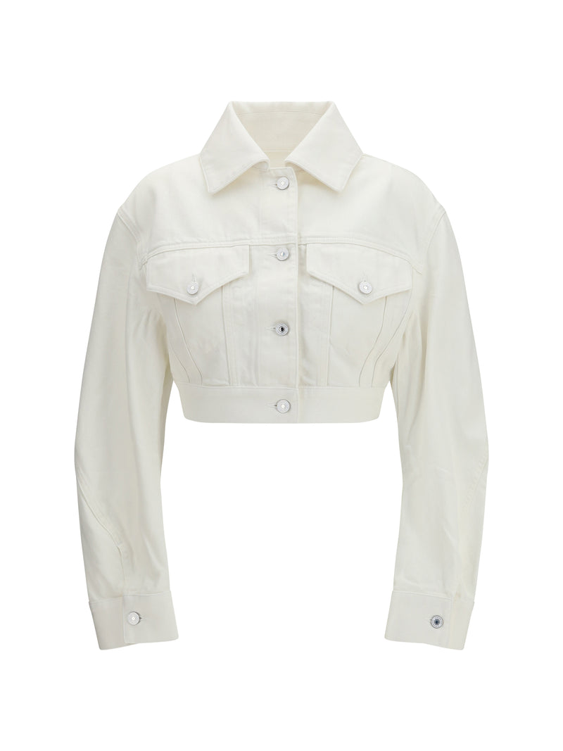 Givenchy Givenchy Cocoon Reversed-effect Denim Jacket Off White - World Class Fashion