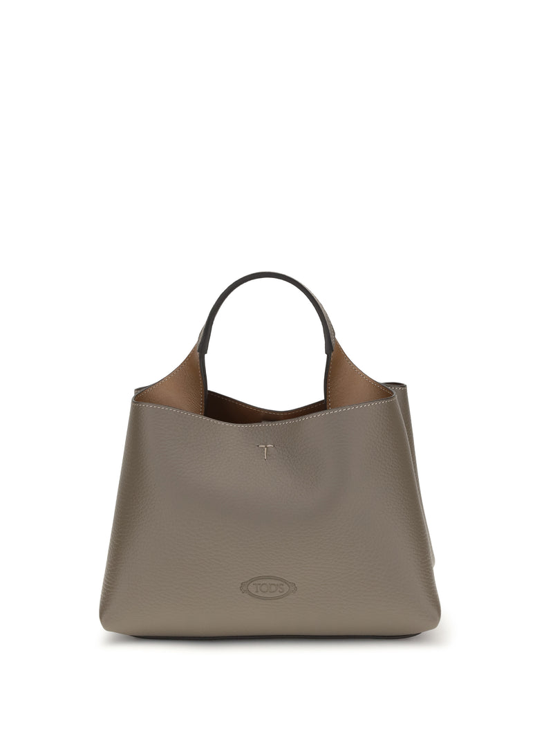 Tod’s Tod's Micro Leather Handbag Grey Brown Women - World Class Fashion