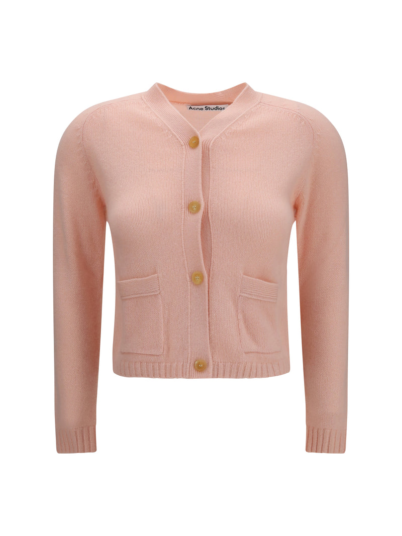 Acne Studios Acne Studios Cashmere V-neck Cardigan Light Rose Pink - World Class Fashion