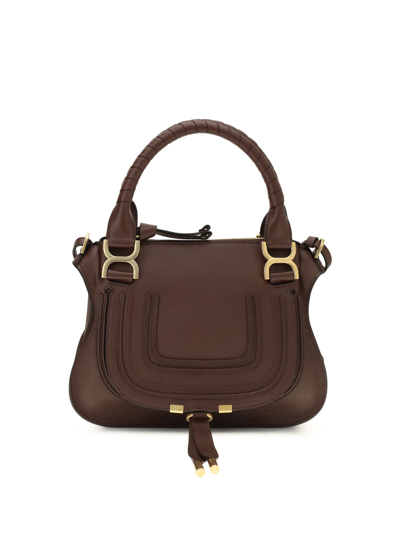 Chloe Chloé Marcie Handbag Crafty Brown - World Class Fashion