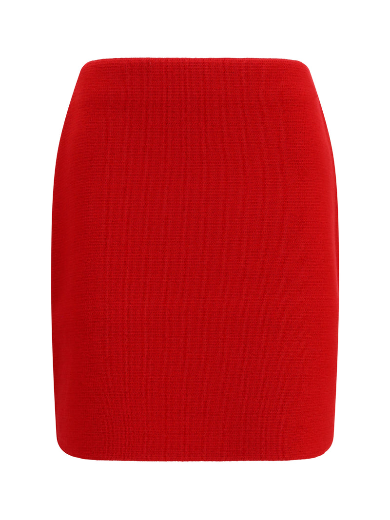 Fabiana Filippi Fabiana Filippi Wool Skirt Rosso - World Class Fashion