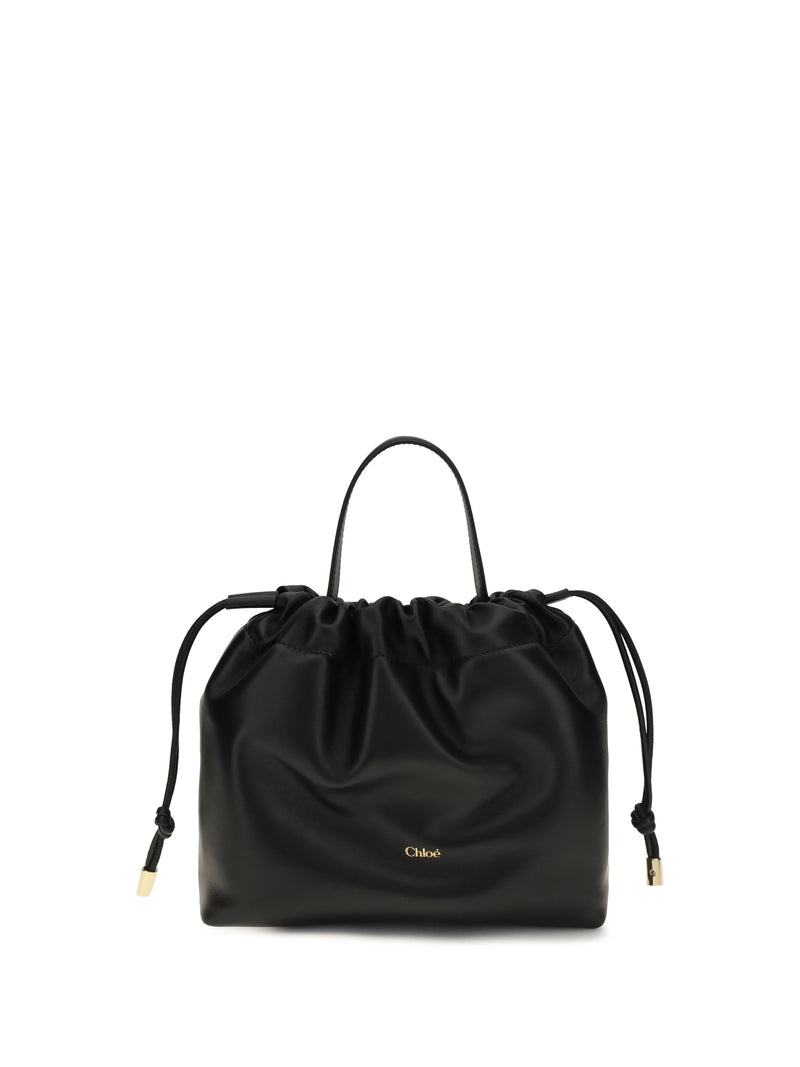 Chloe Chloé Icons Leather Chain Shoulder Bag Black - World Class Fashion