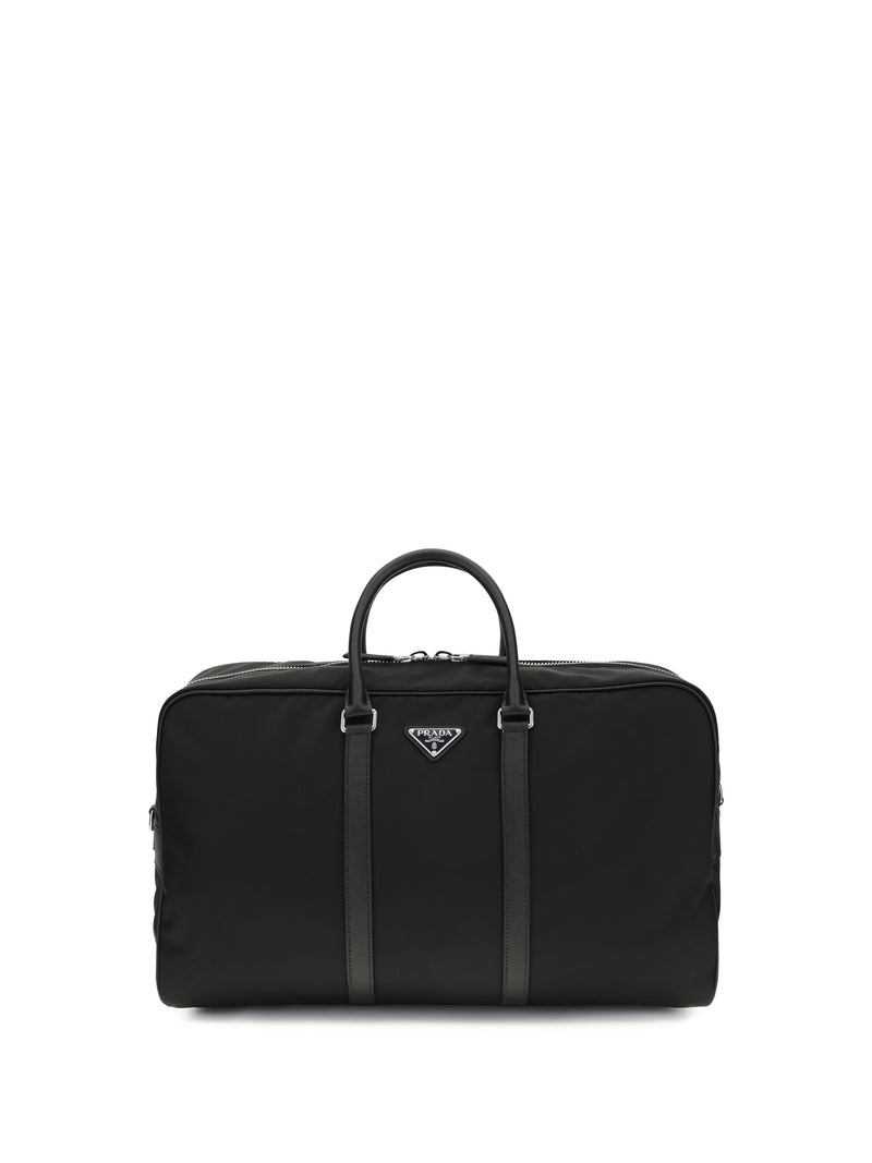 Prada Prada Travel Bag Re-Nylon Saffiano Black Men - World Class Fashion
