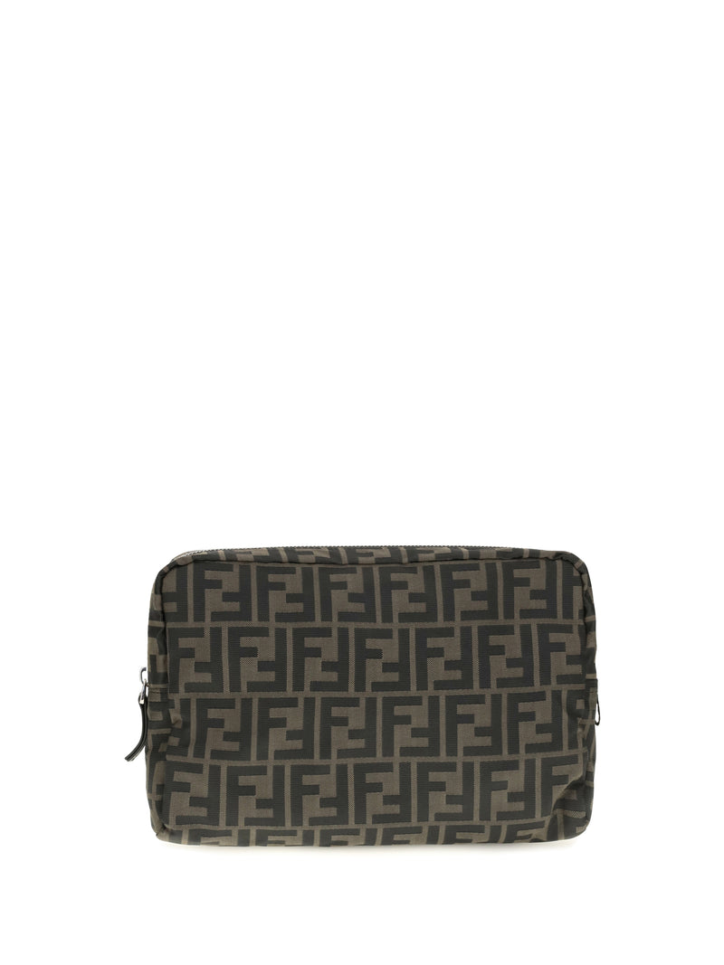 Fendi Fendi Medium Superlight FF Zucca Fabric Beauty Case Black - World Class Fashion