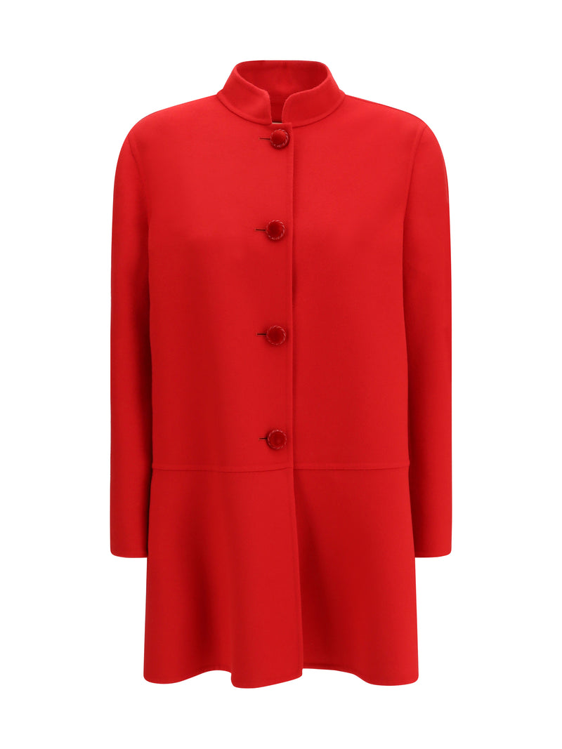 Valentino Valentino Single-breasted Compact Drap Coat Paris - World Class Fashion