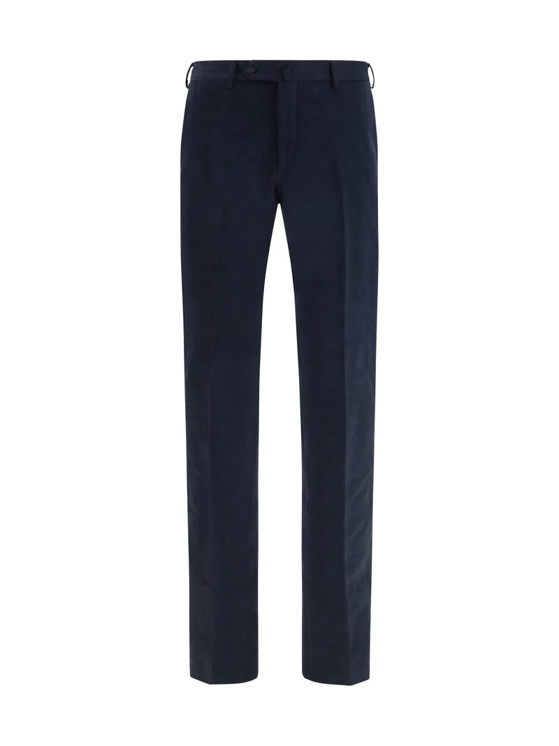 Germano Germano Tailored Corduroy Pants Brown - World Class Fashion
