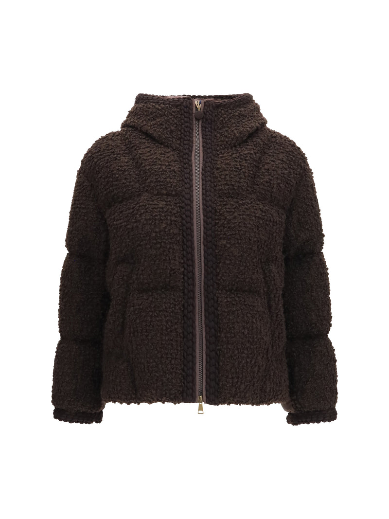Moncler Moncler Cristallin Padded Jacket Brown Women - World Class Fashion