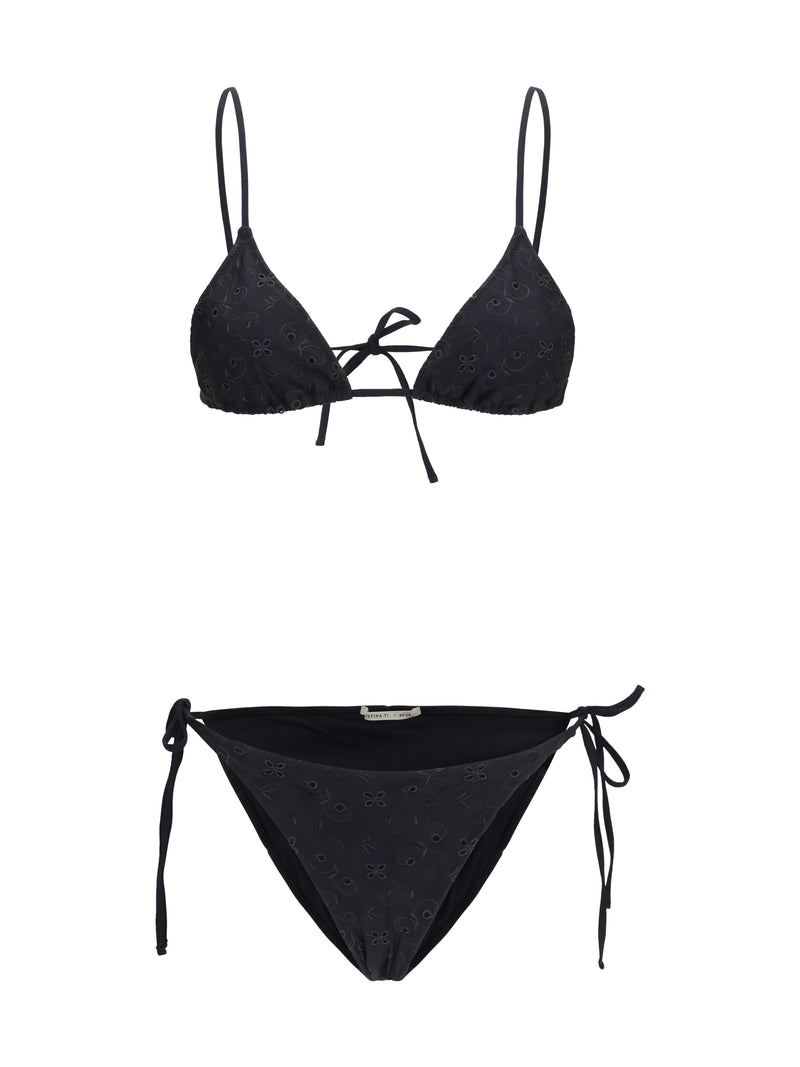 Kristina Ti Kristina Ti Floral Bikini Nero Women - World Class Fashion