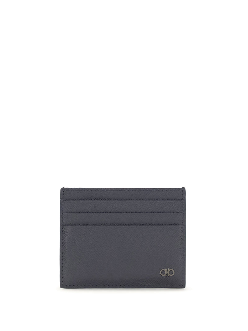 Ferragamo Ferragamo Gancini Card Holder New Navy - World Class Fashion