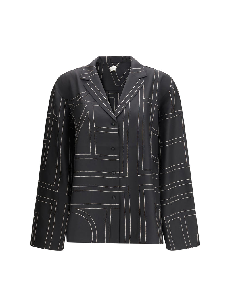 Toteme Toteme Silk-twill Top Black Women - World Class Fashion