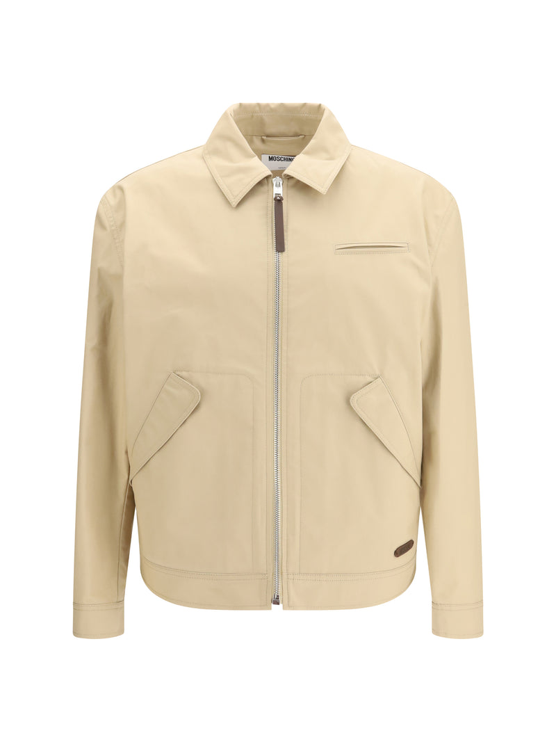 Moschino Moschino Zip Closure Jacket Brown Men - World Class Fashion