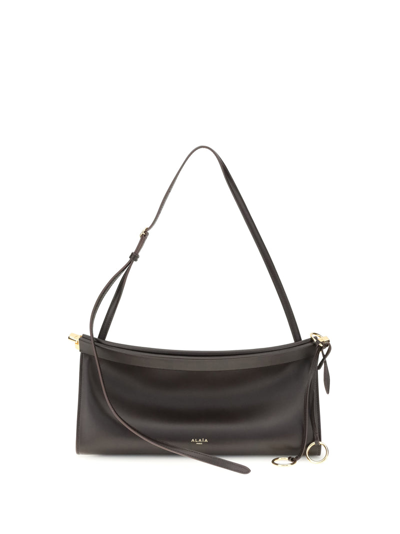 Alaia Alaïa Le Click West Medium Shoulder Bag Dark Brown - World Class Fashion