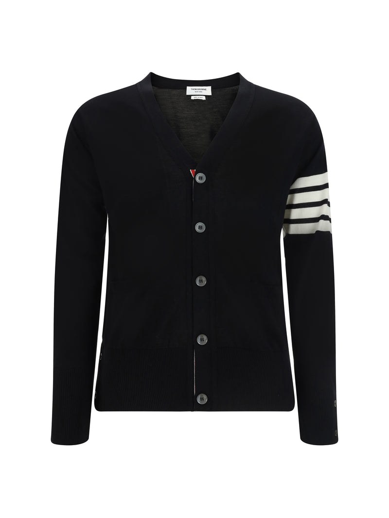 Thom Browne Thom Browne Virgin Wool Cardigan Black Men - World Class Fashion