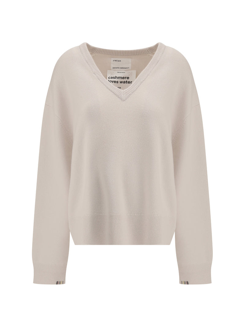 Extreme Cashmere Extreme Cashmere Cashmere Sweater N°457 Jack Chalk - World Class Fashion