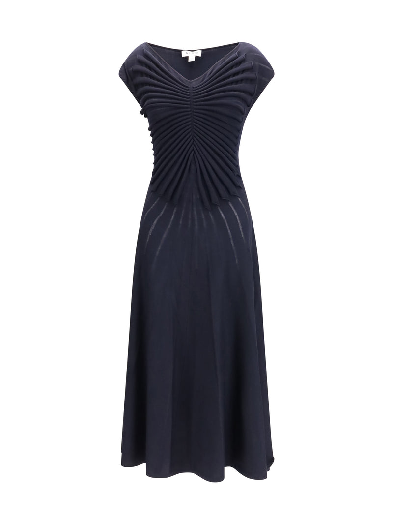 Alaia Alaïa Wool Shaping Dress Minuit Women - World Class Fashion