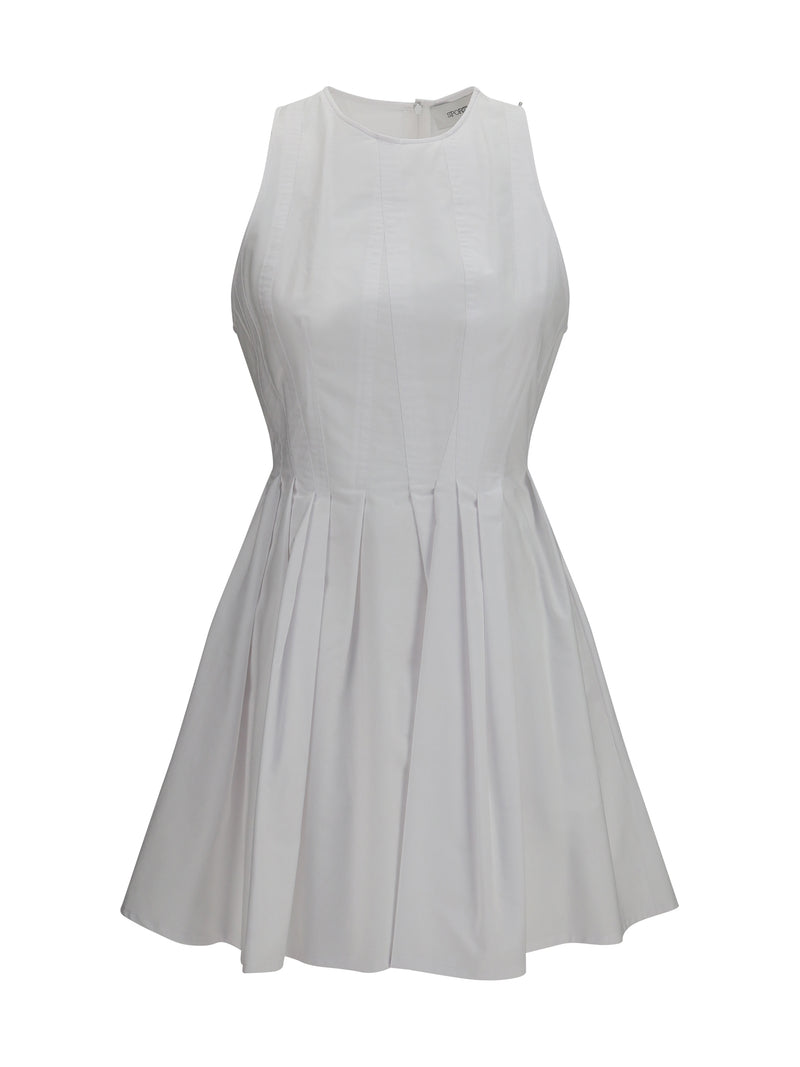 Max Mara Sportmax Max Mara Sportmax Sleeveless Short Dress White - World Class Fashion